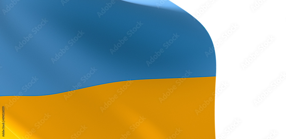 Obraz premium Artistic Tribute: Captivating 3D Ukraine Flag Inspires Awe