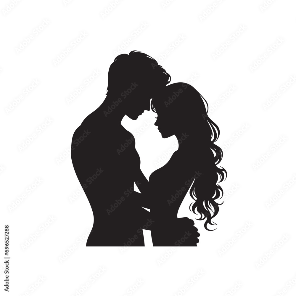 The Dance of Souls - Elegant Moments in Couple Silhouette

