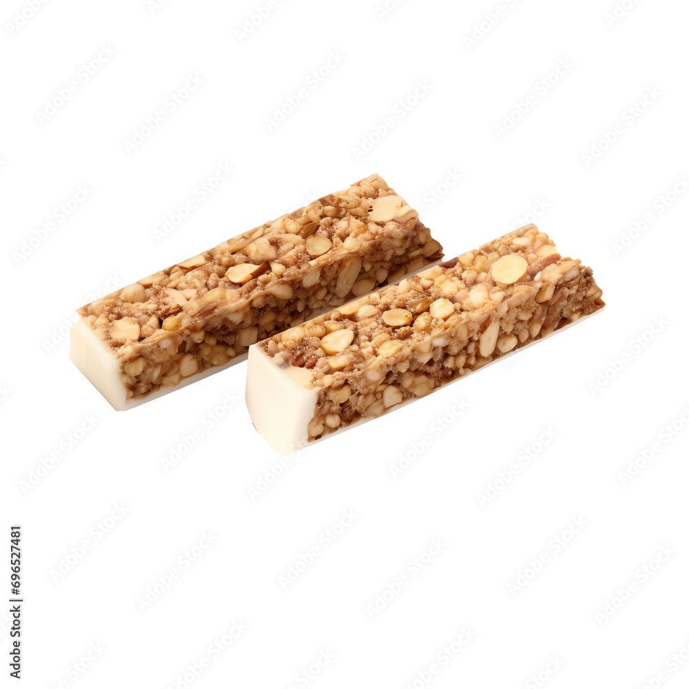 So sweet nut bar isolated on transparent background So sweet nut bar isolated on transparent background