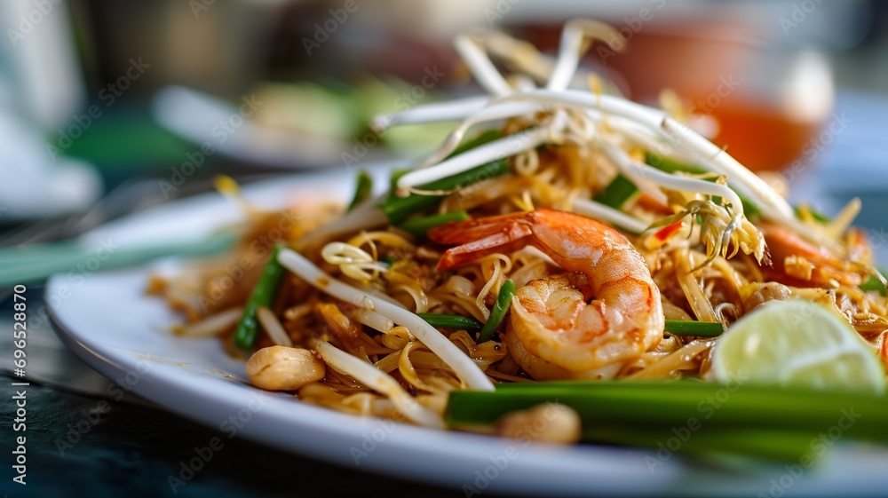 Pad Thai: Classic Thai Stir-Fried Noodle Dish Pad Thai: Classic Thai Stir-Fried Noodle Dish
