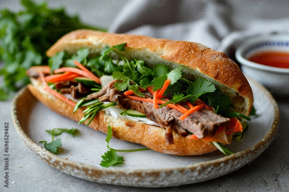 Banh Mi: Flavorful Vietnamese Meat and Veggie Baguette

