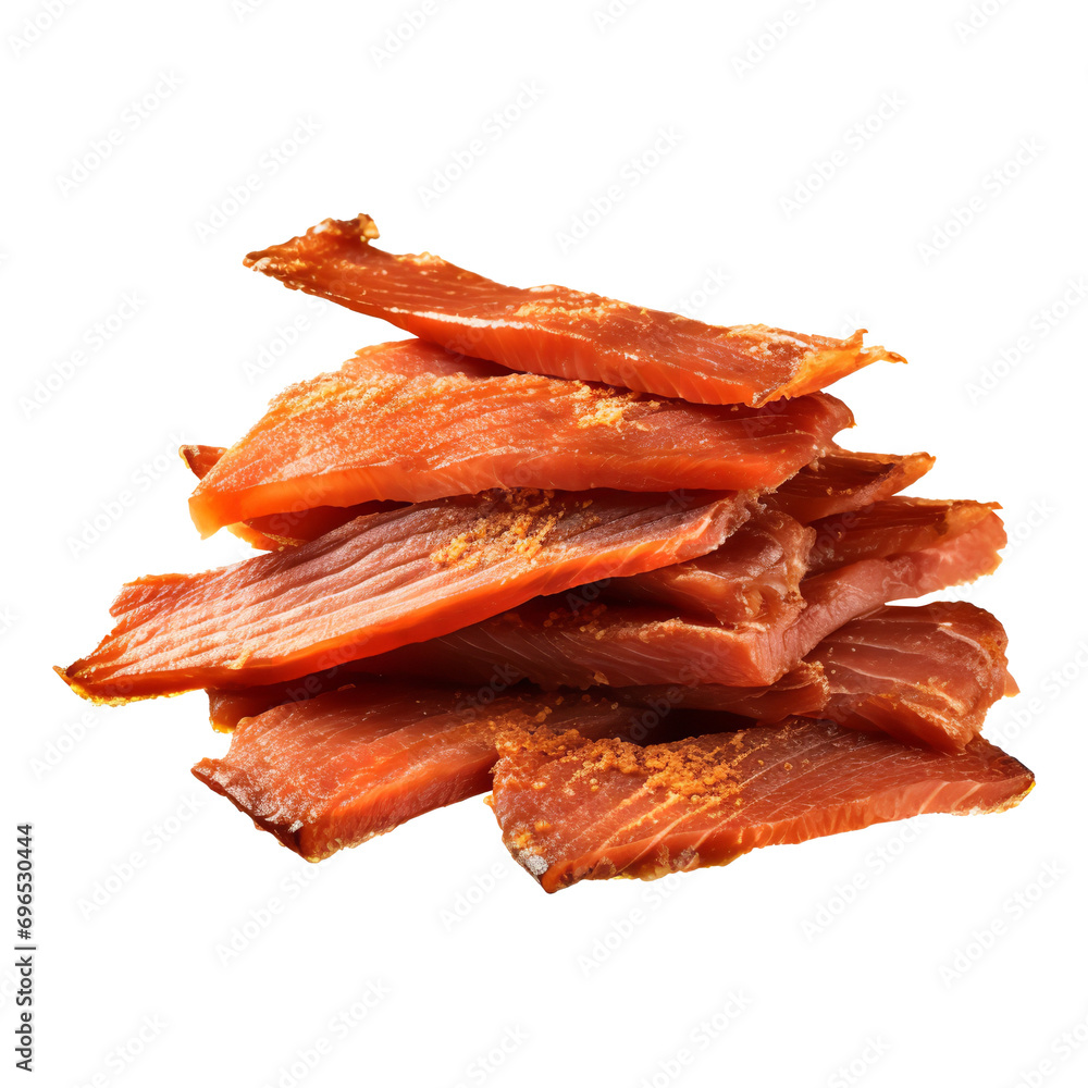 So Yummy Beef jerky pieces isolated on transparent background
So Yummy Beef jerky pieces isolated on transparent background