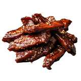 So Yummy dried pork isolated on transparent background
        
        