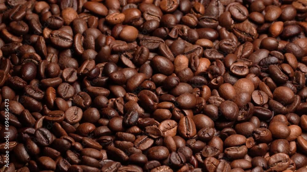 A lot of coffee beans from the top A lot of coffee beans from the top