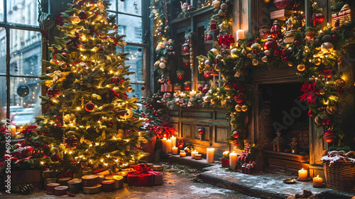 christmas tree  with decodations © Vilius