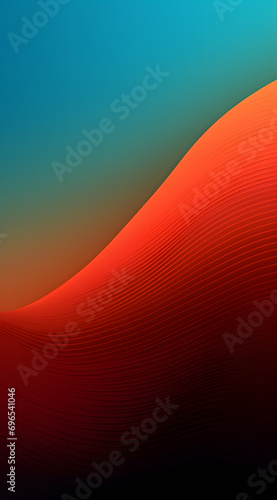 abstract wave background with green and orange colors