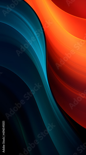 abstract wave background with green and orange colors