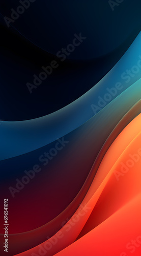 abstract wave background with green and orange colors