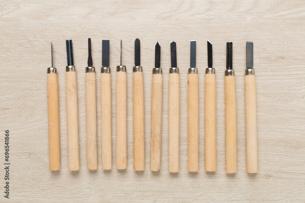 Carpenter tools on wooden background,top view Carpenter tools on wooden background,top view