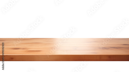 Rustic Empty wooden countertop isolated on transparent background, for product promotion placement, marketing display product, png