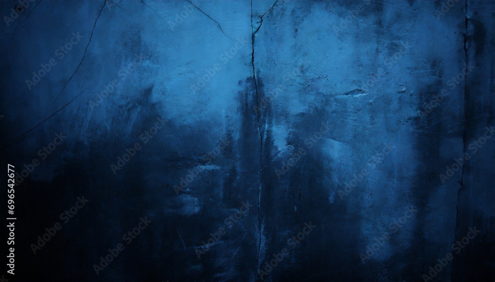 blue wall scary texture for background dark blue cracked cement poster