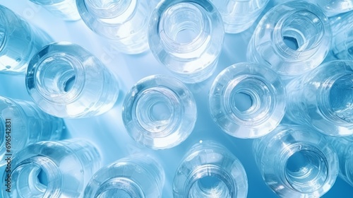 Minimal pattern from plastic bottles water 