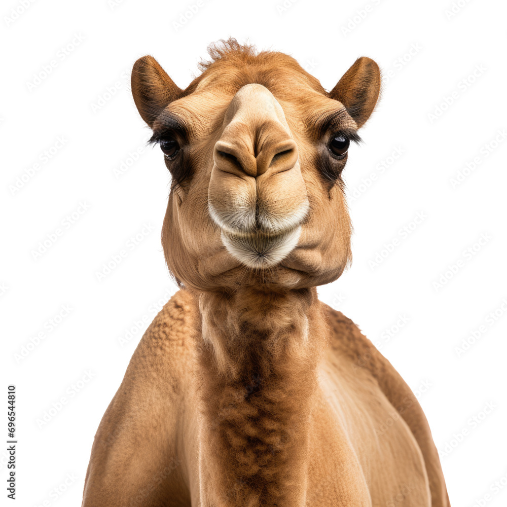 Obraz premium Camel isolated on white or transparent background