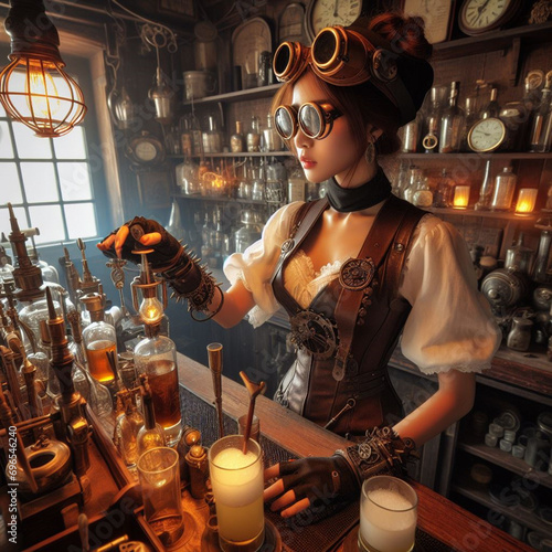 Various Steampunk Characters