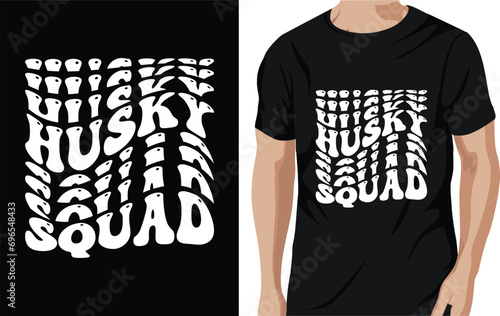husky t-shirt design