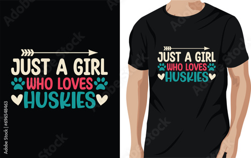 husky t-shirt design