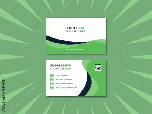 Modern, Creative & Clean Business Card Template. Smart business card design template.