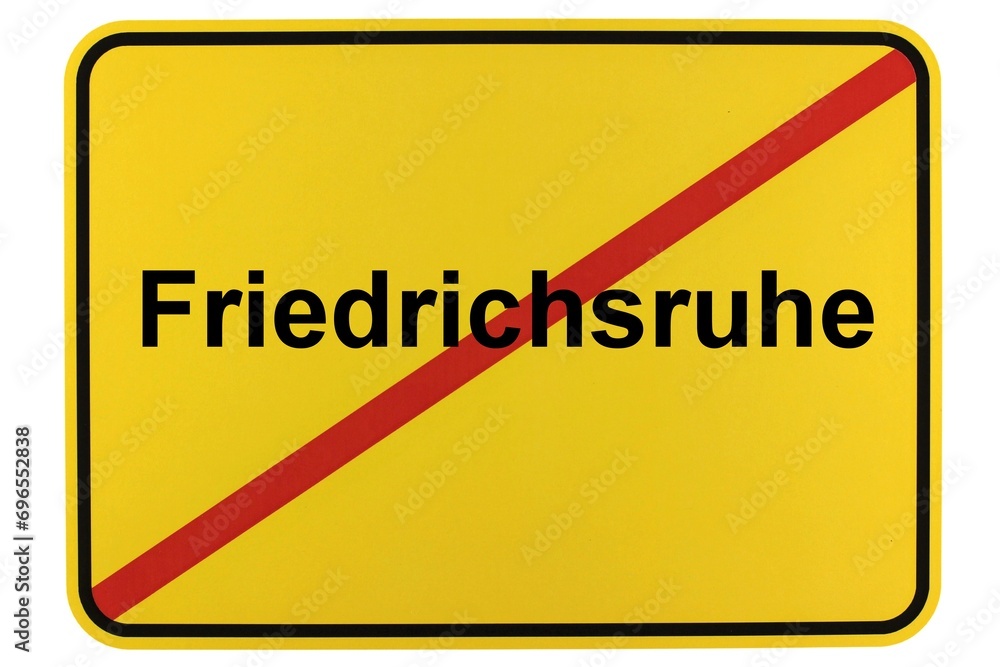 Illustration eines Ortsschildes der Gemeinde Friedrichsruhe in Mecklenburg-Vorpommern Illustration eines Ortsschildes der Gemeinde Friedrichsruhe in Mecklenburg-Vorpommern