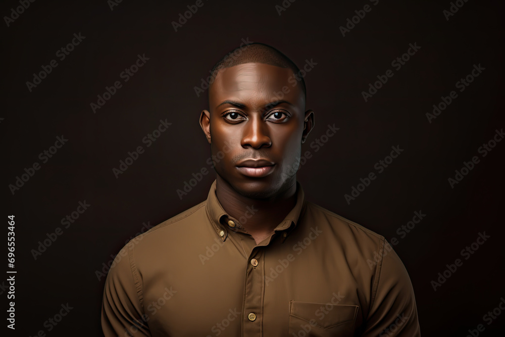 black history month copy space, a man portrait on dark background black history month copy space, a man portrait on dark background