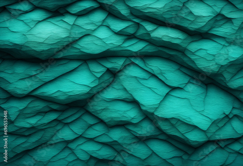 Close-Up View of Dark Greenish Rock Surface for Design Background, Featuring Crushed and Crumbled Details.