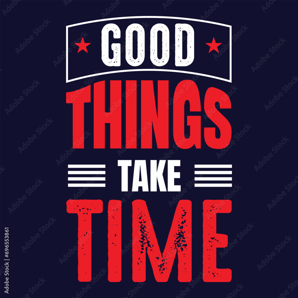 Fototapeta premium Vector Typography Motivational T shirt design