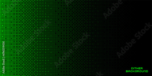 Pixel dither bitmap texture. Abstract pixel smooth gradient transition, 8 bit video game screen wallpaper. Vector background