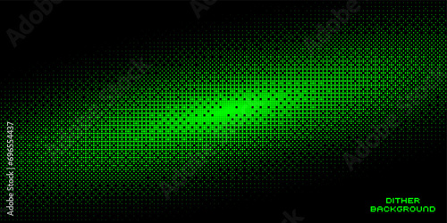 Pixel dither bitmap texture. Abstract pixel smooth gradient transition, 8 bit video game screen wallpaper. Vector background