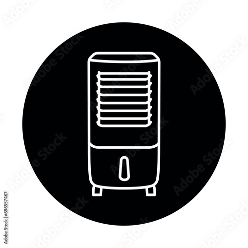 Floor conditioner black line icon.