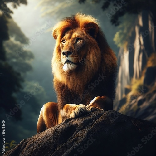 Ai generated photo of a lion