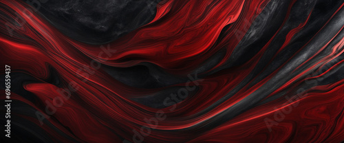 Black red abstract background. Marble pattern. Dark. Toned stone background with space for design. Web banner. Wide. Long. Panoramic. Website header. Backdrop. Christmas. Close-up.