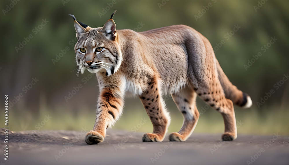 Fototapeta premium Bobcat on the prowl