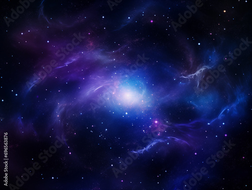Galaxy with spiral 