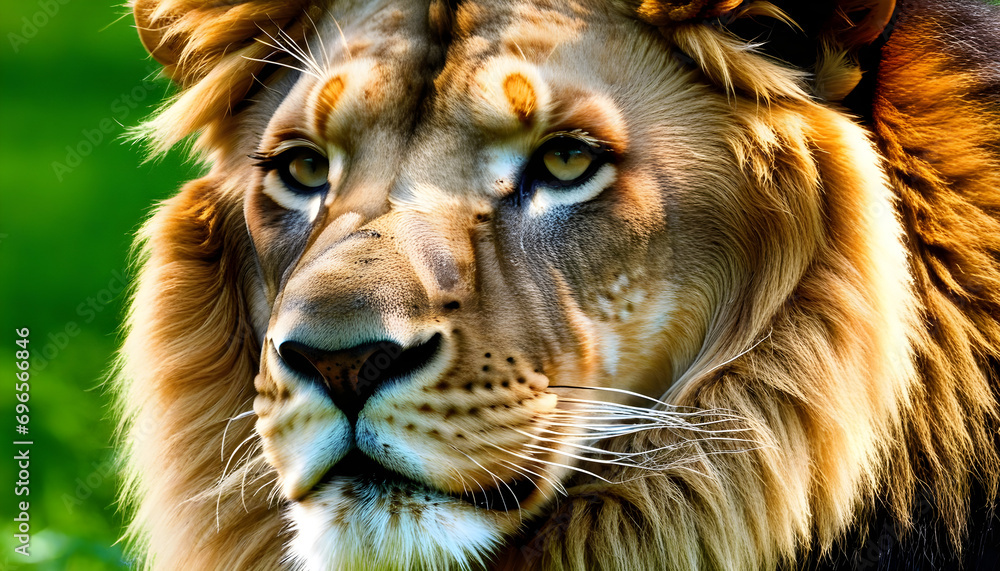 Close-up of an African lion