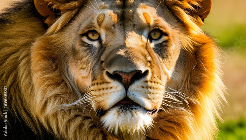 Close-up of an African lion © Antonio Giordano