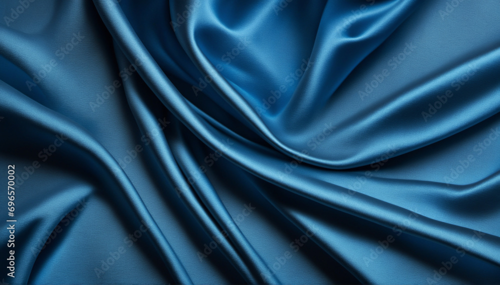 Fototapeta premium Blue Textured Fabric with Gradient Background