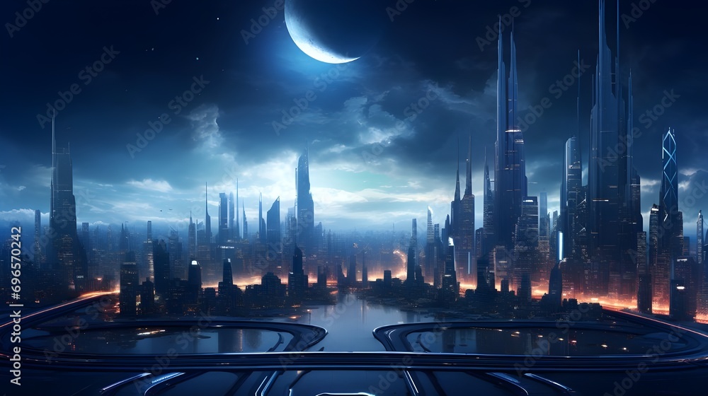 Fototapeta premium futuristic city