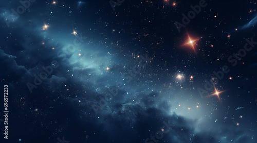 blue background of space