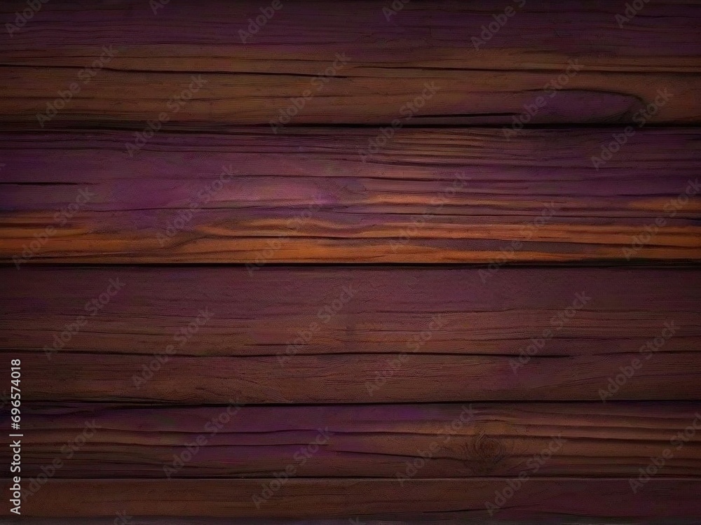 Fototapeta premium brown and purole violette and orange and dark and dirty wood wall wooden plank board texture background