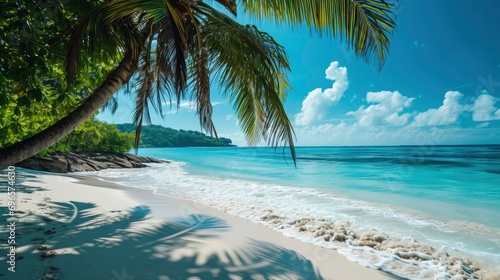 paradise beach professional photo, high details, beautiful background wallpaper © shooreeq