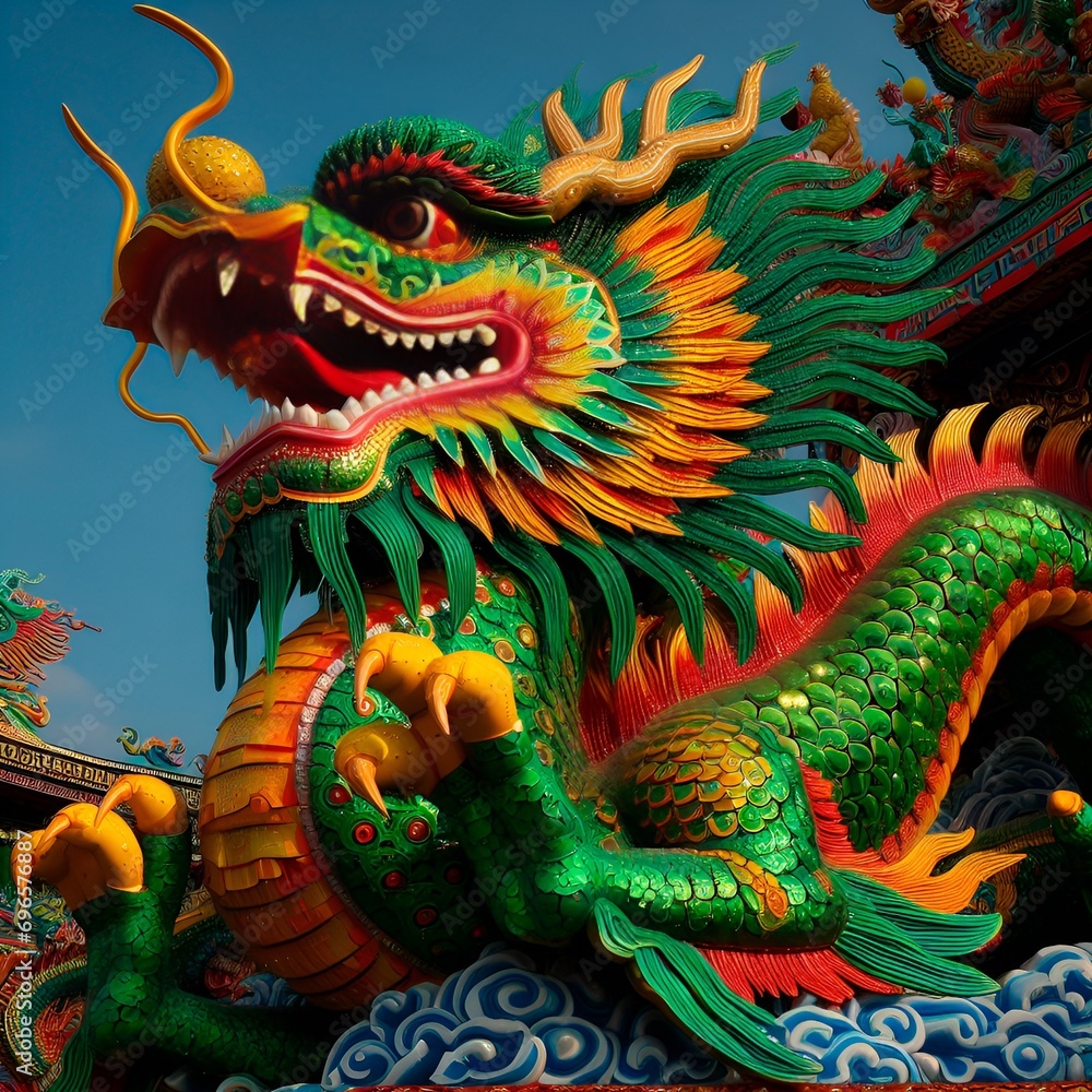 Chinese dragon, a symbol of the Chinese New Year Chinese dragon, a symbol of the Chinese New Year