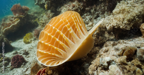 A mesmerizing underwater photo capturing the vibrant marine life of the Mediterranean Sea. photo