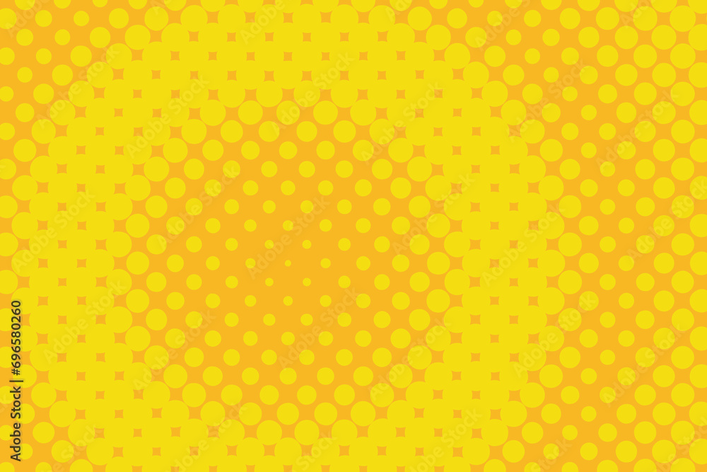 Pop art creative concept colorful comics book magazine cover. Polka dots colorful background. Cartoon halftone retro pattern. Abstract template design for poster, card, sale banner, empty bubble Pop art creative concept colorful comics book magazine cover. Polka dots colorful background. Cartoon halftone retro pattern. Abstract template design for poster, card, sale banner, empty bubble