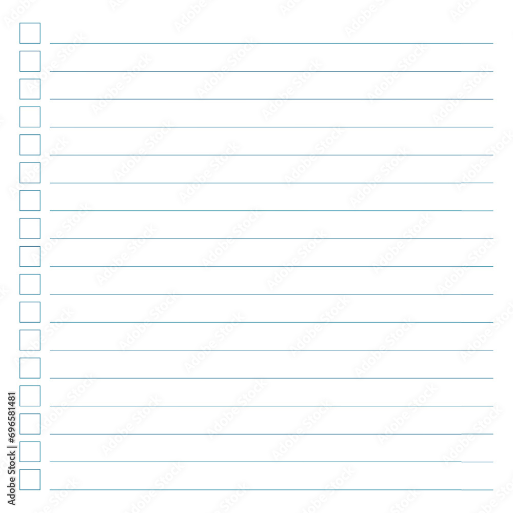 Graph paper. Printable To do list with check boxes, checklist, grid paper with color horizontal lines. Geometric pattern for school, textures, notebook, diary. Realistic lined paper blank size Legal Graph paper. Printable To do list with check boxes, checklist, grid paper with color horizontal lines. Geometric pattern for school, textures, notebook, diary. Realistic lined paper blank size Legal