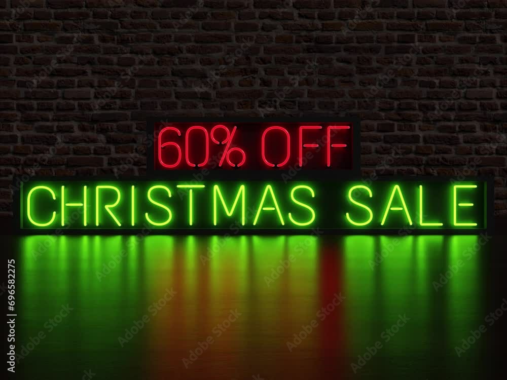60 Percent Off Christmas Sale,Discount With Brick Background 60 Percent Off Christmas Sale,Discount With Brick Background