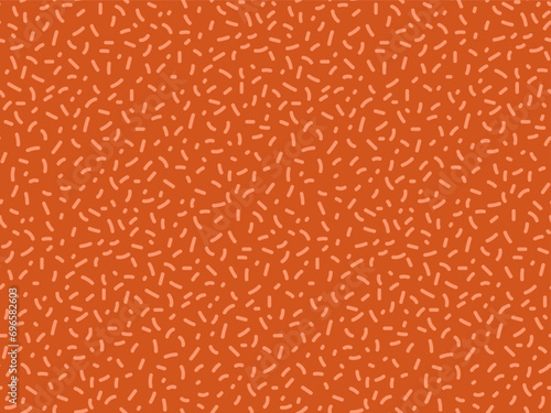 Colored line strokes seamless pattern. Abstract geometric freehand textured. Terra-cotta color background in minimalist style. Modern vector For wallpaper, wrapping, textile, scrapbooking. Wall decor.