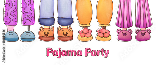Photography pink Pajama party