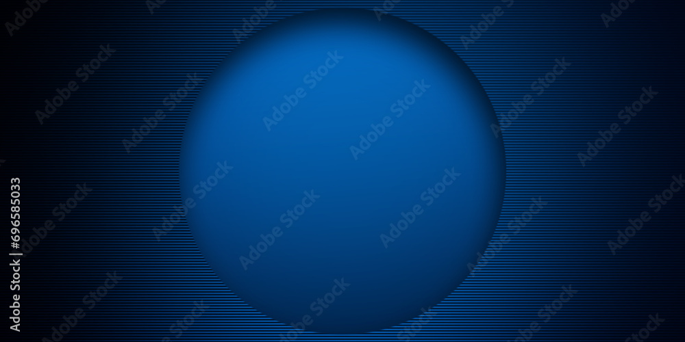 Abstract Blue Background With Circles and Line