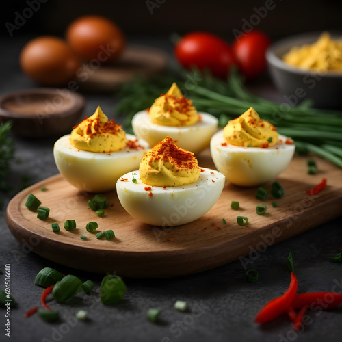 Deviled Eggs with Paprika and Chives - A Flavorful Egg Delight