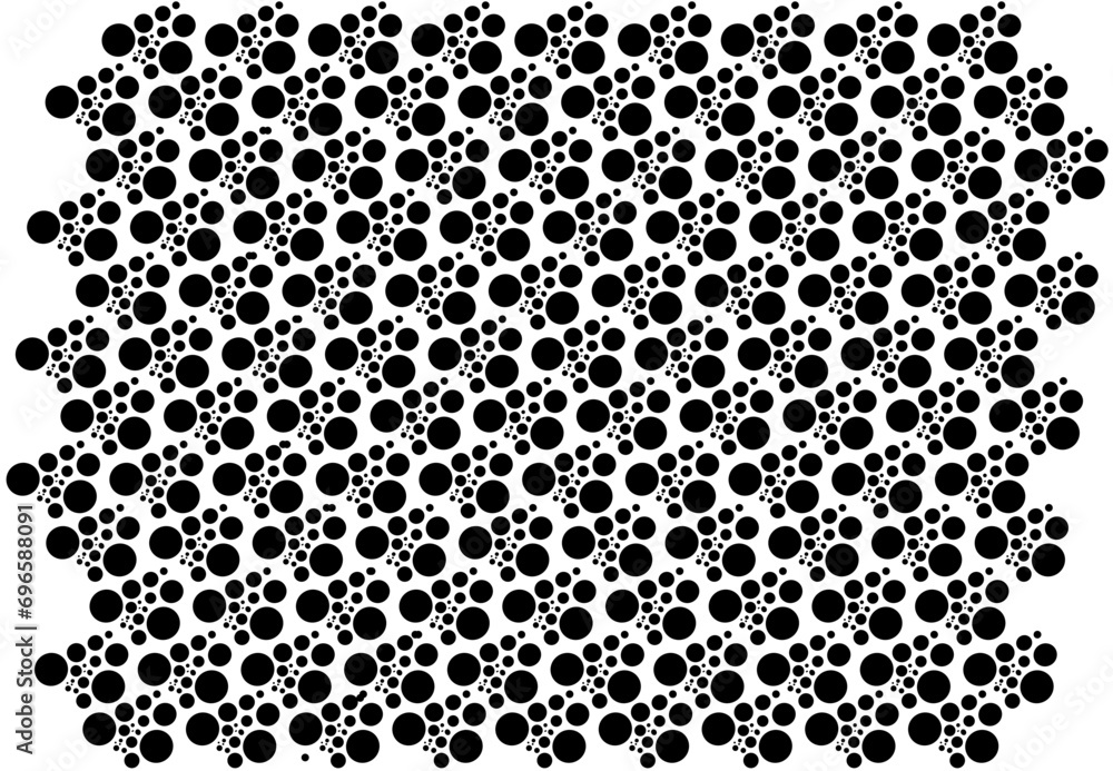 Seamless circles pattern Vector illustration.