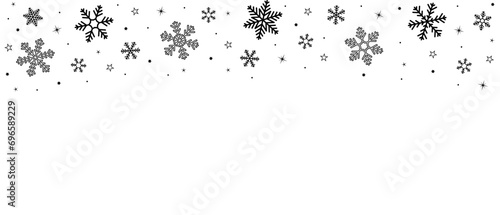 Christmas snowflakes background